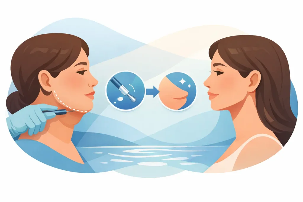 ¿Hay liposucción de papada sin cicatriz?