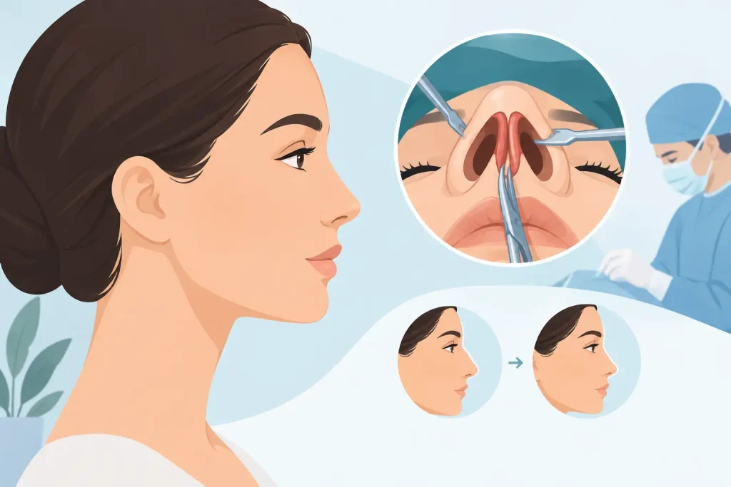 Rinoplastia abierta: cuándo se recomienda y qué esperar
